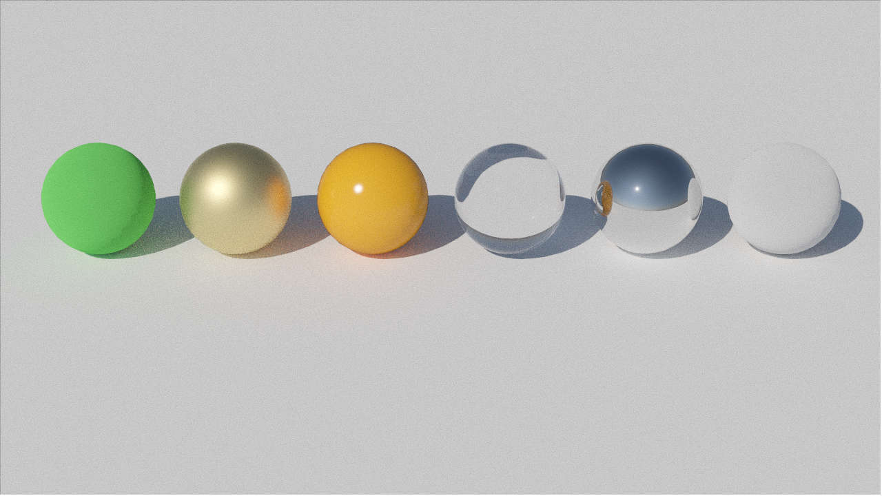 Materials test scene