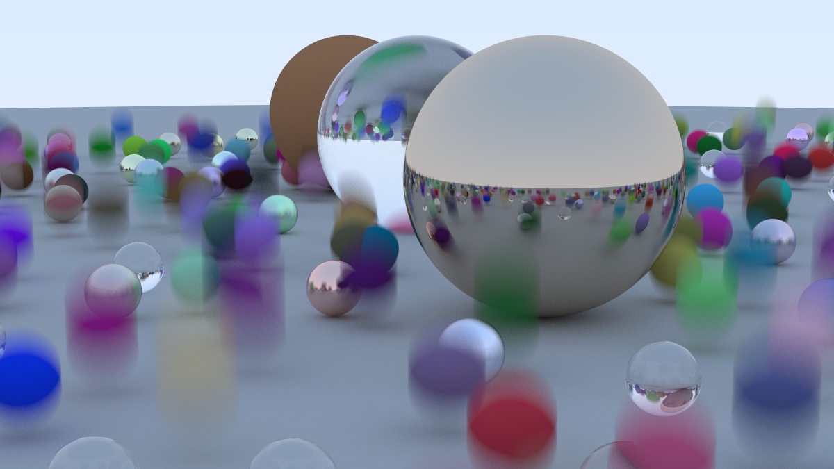 Offline ray tracer with motion blur
